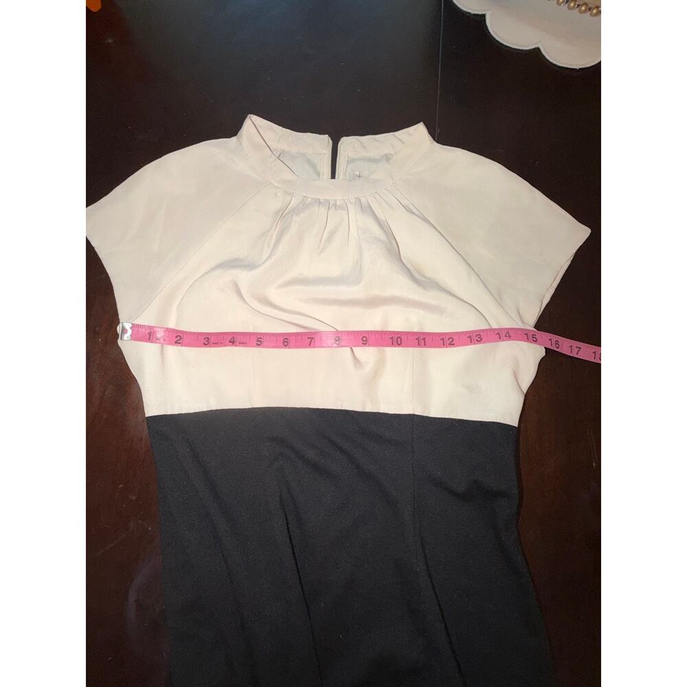 Mac + Jac Black Ivory Colorblock Mini Dress S - Picture 4 of 7